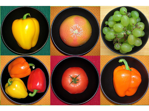 images of fruits and veggies. FRUITS AND VEGGIES.